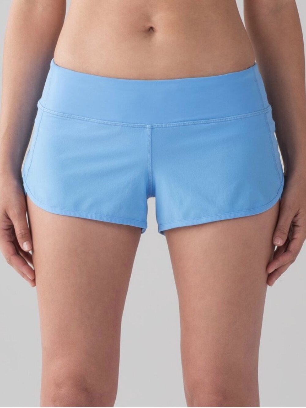 Lululemon Speed Short (4-way Stretch 2.5") Aero Blue Size 8 EUC
